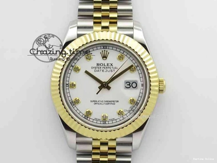 0113 DateJust II 41mm SS YG BP Maker Best Edition White Diam Dial On Jubilee Bracelet A ModernLook 3663